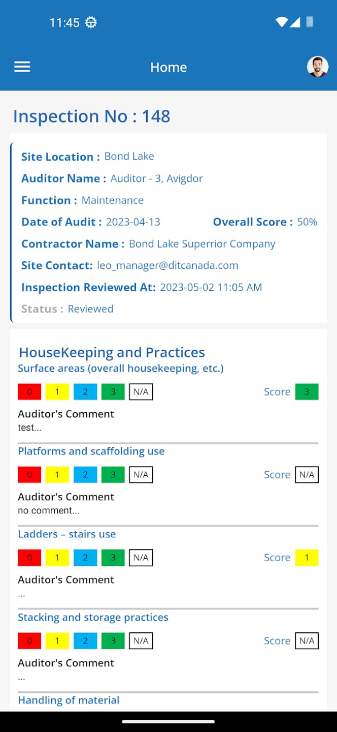 Health and Safety Audit System(H2o)